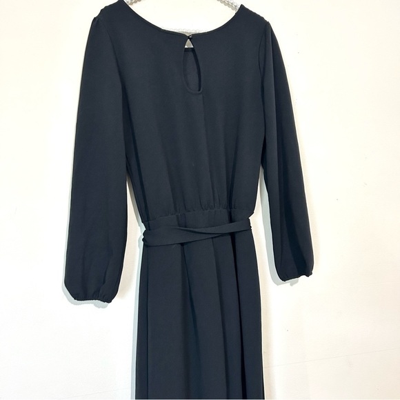 Nikki Lund Joy Black Long Sleeve Wide Leg Jumpsuit SIZE MEDIUM - Picture 7 of 9